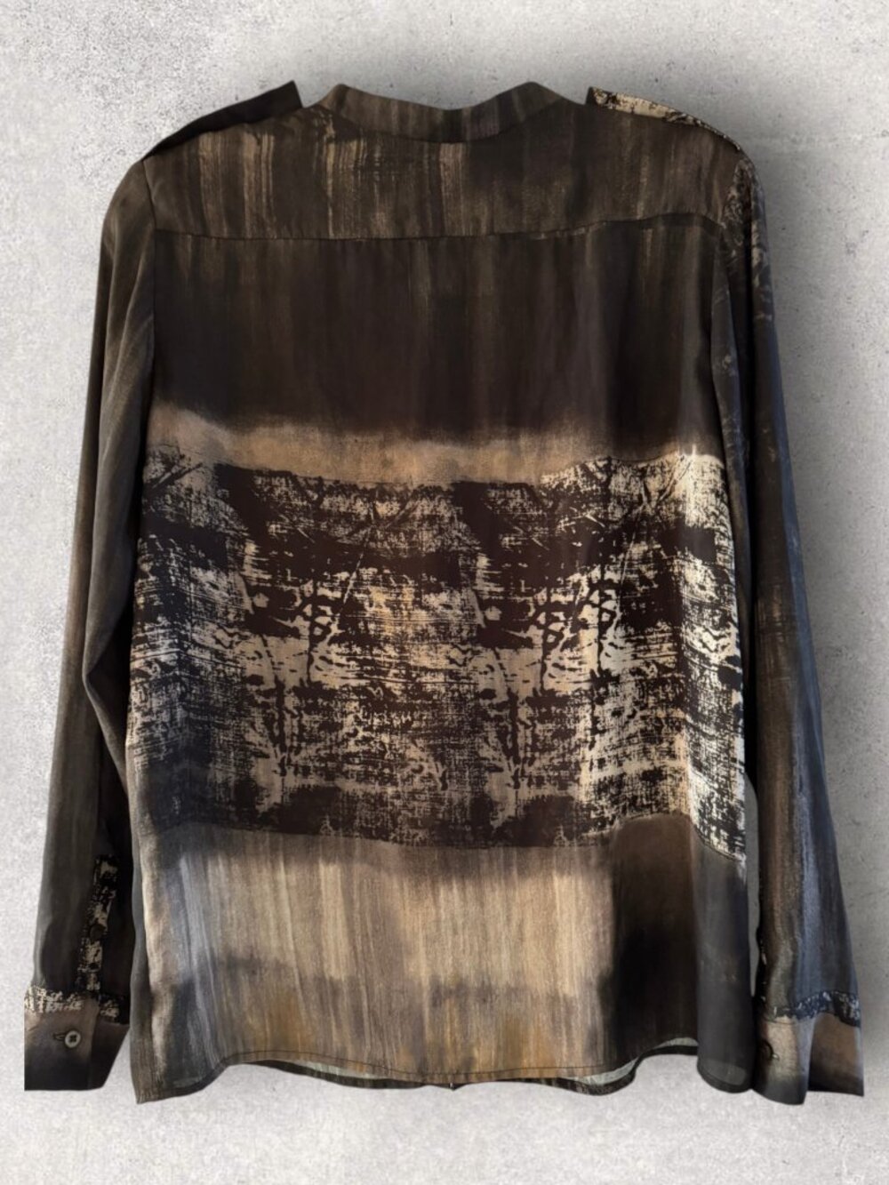 Hôtel Particulier Abstract Print Silk Blouse - Picture 3 of 7